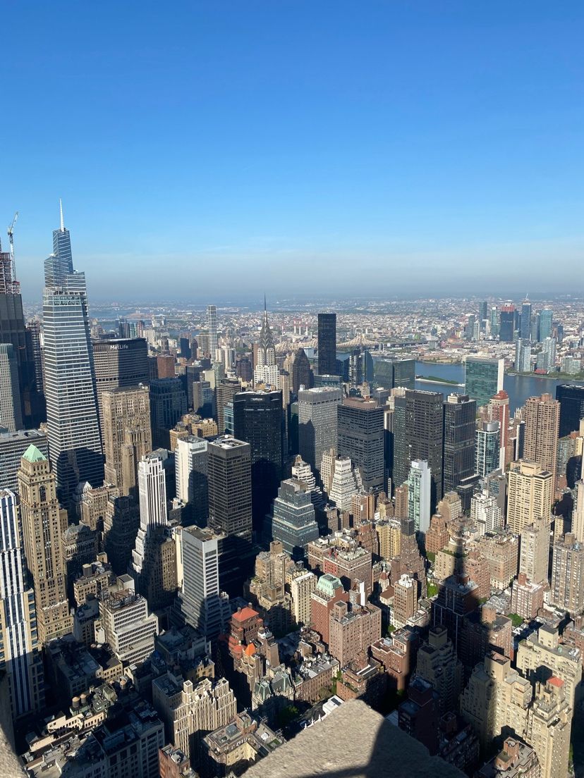 view from the empire state building